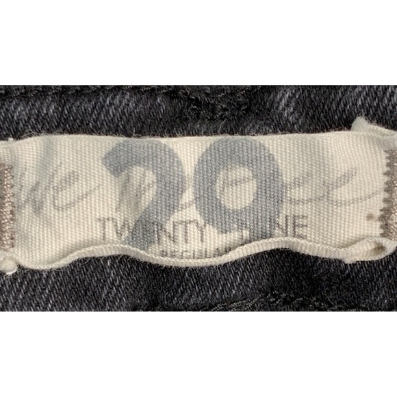 We The Free Jeans Womens Size 29 Waist 26  Raw Hem Skinny Black Denim - Picture 6 of 9